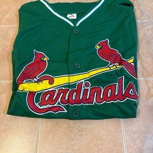 Cardinals Green Baseball Jersey